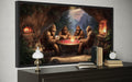 Bigfoot Playing Poker Canvas Wall Art