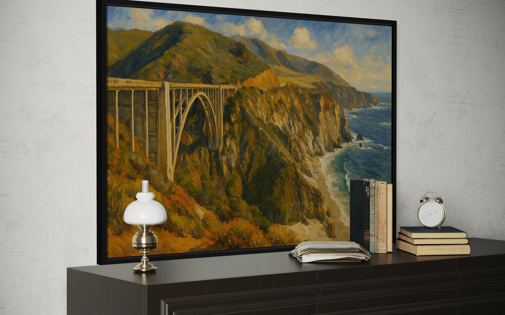 Bixby Creek Bridge Wall Art – California Coast Decor | Big Sur Canvas Print