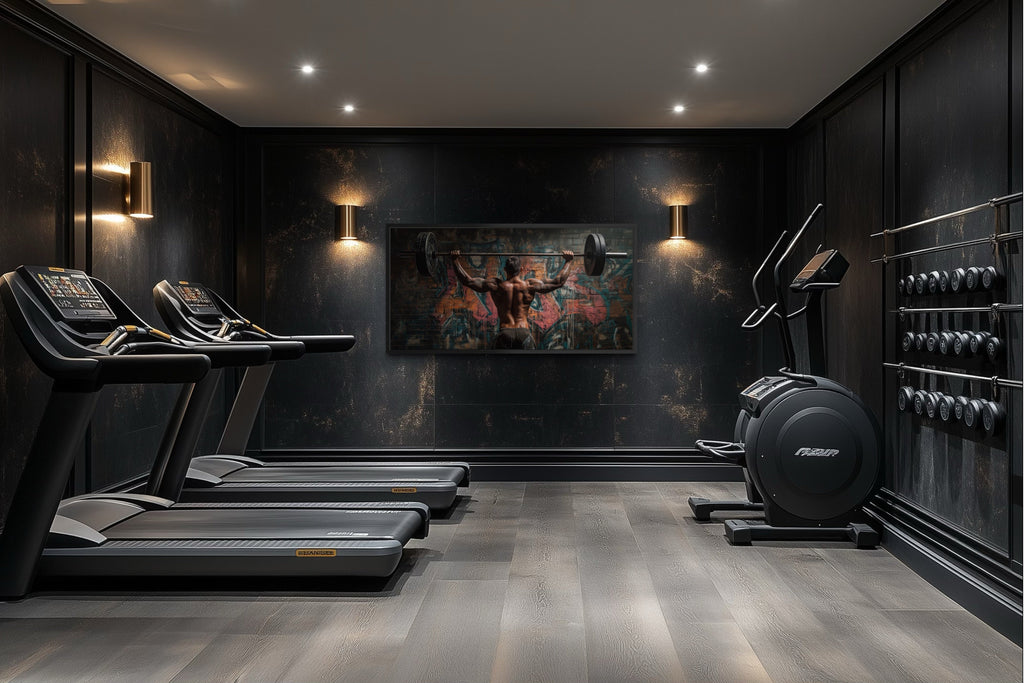 Bodybuilder Wall Art – Urban Gym Decoration | Fitness Canvas Print For Home Gym
