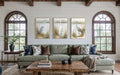 Boho Coastal Birds Wall Art - Heron Egret Crane Prints | Neutral Lake House Canvas Set