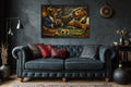 Bull And Bear Wall Art - Wall Street Canvas Print | Funny Finance Decor