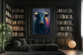 Bull Wall Art – Modern Bull Painting Canvas | Bold Masculine Statement Artwork
