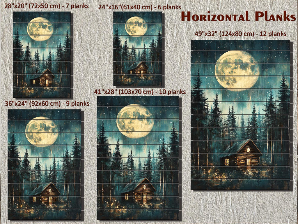Cabin In The Woods Distressed Wood Wall Art