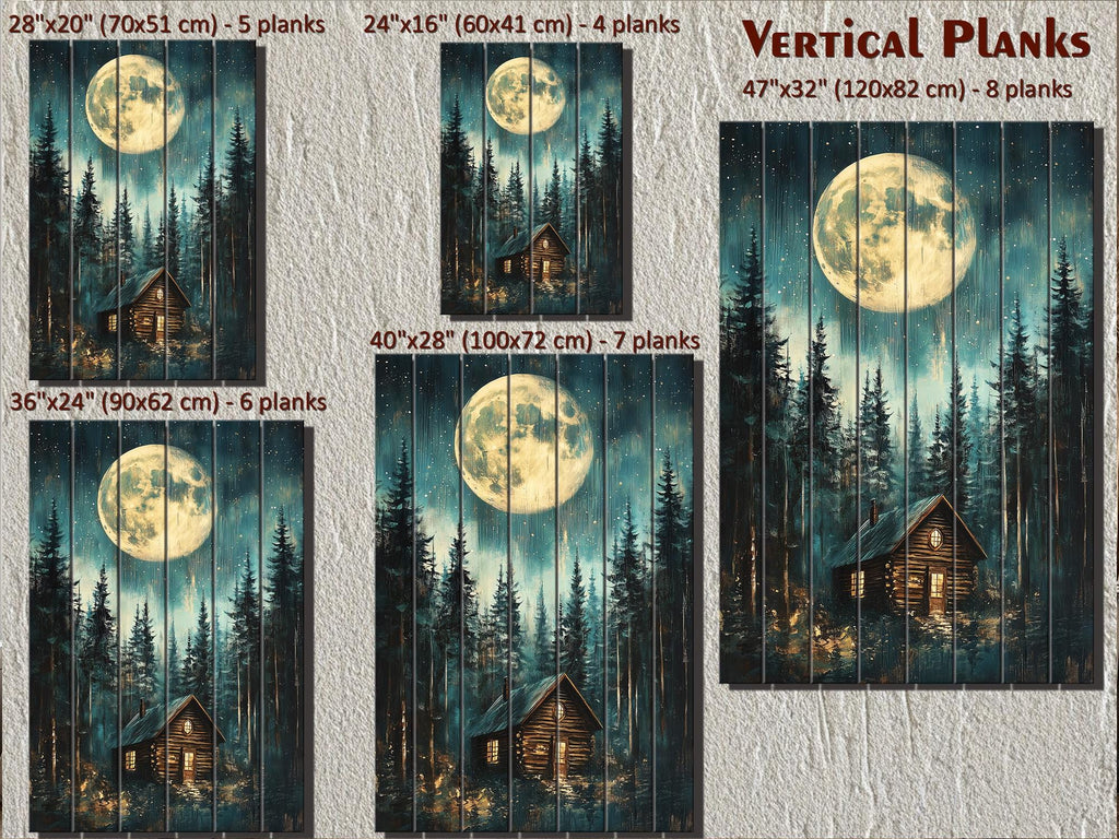 Cabin In The Woods Distressed Wood Wall Art