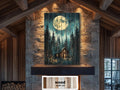 Cabin In The Woods Distressed Wood Wall Art
