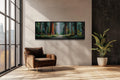 California Redwood Forest Long Horizontal Canvas Wall Art