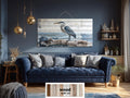 Coastal Heron Wall Art - Driftwood Wall Decor | Rustic Ocean Bird Hanging