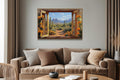 Desert Cactus Window View Canvas Wall Art