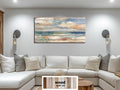Distressed Ocean Horizon Rustic Wood Wall Art