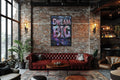 Dream Big Graffiti Painting Motivational Framed Canvas Wall Art