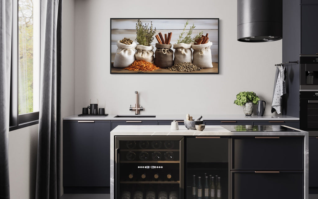 Farmhouse Kitchen Wall Art – Rustic Kitchen Decor | Herbs And Spices Canvas Print