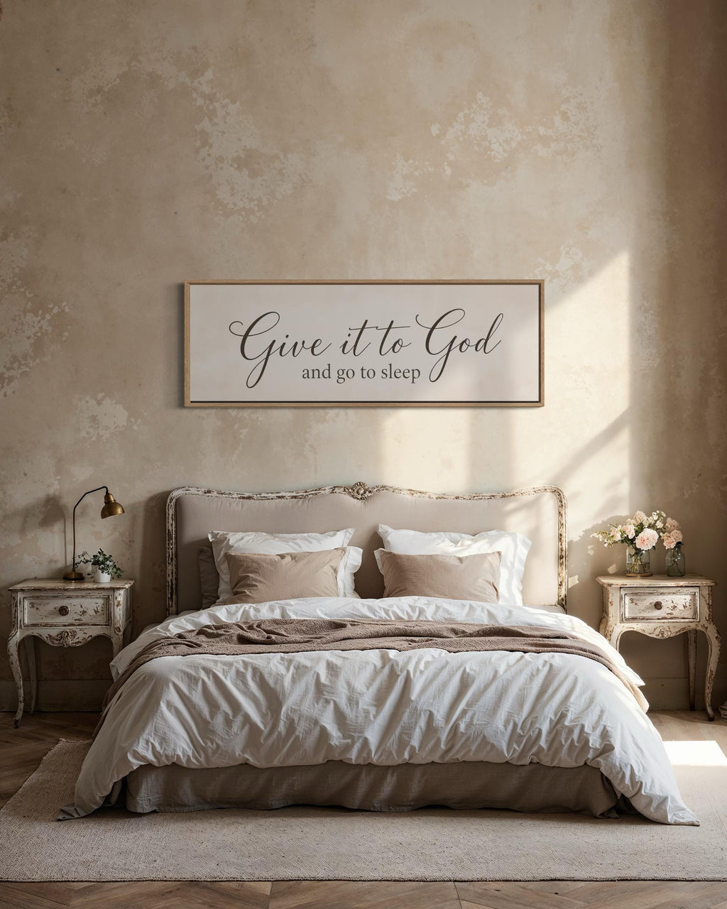 Give it to God and Go to Sleep Long Horizontal Sign