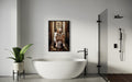 Golden Retriever Dog On The Toilet Reading Newspaper Picture