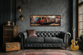 Graffiti Subway Train Long Horizontal Canvas for Men's Bedroom or Office