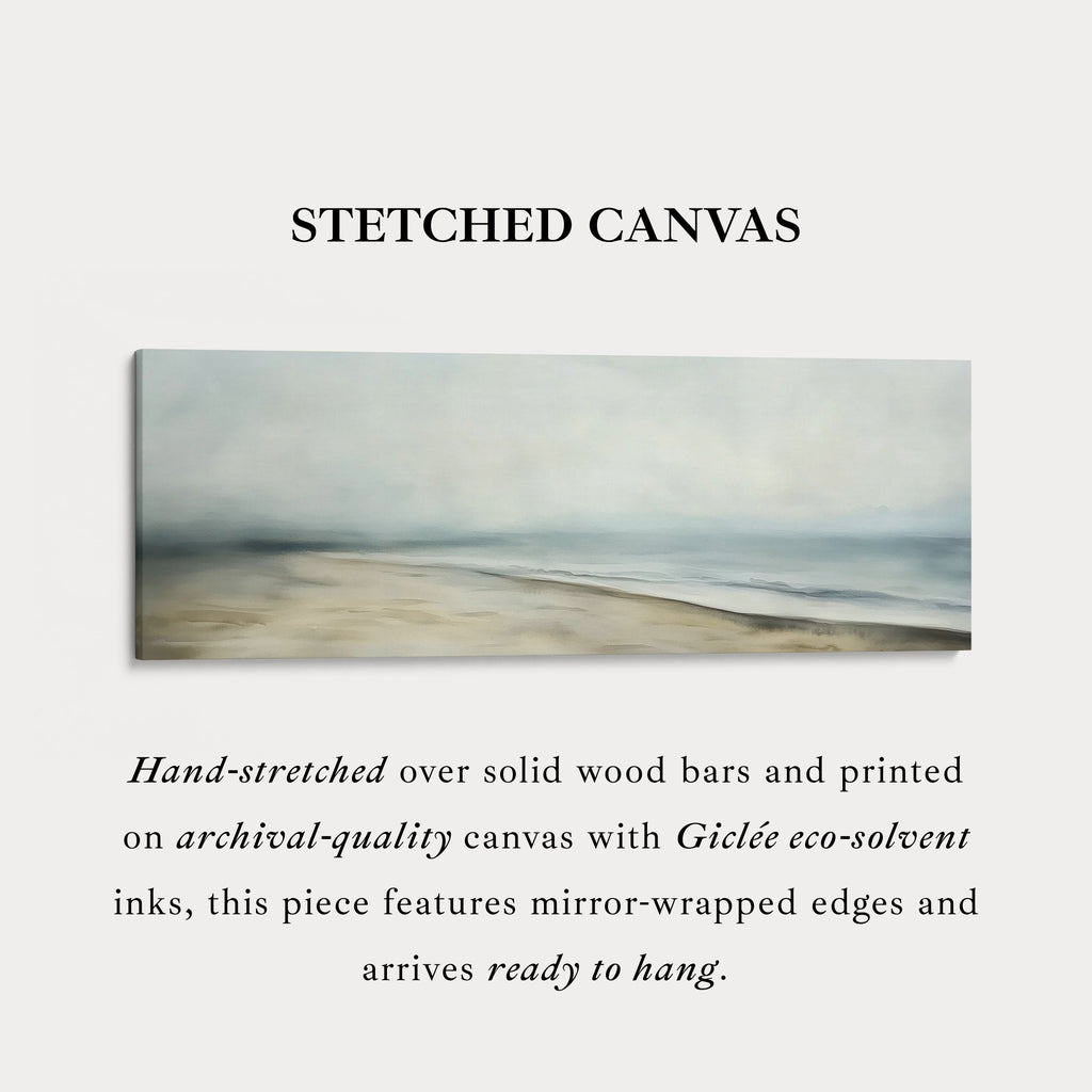 Abstract Beach Seascape Long Horizontal Wall Art