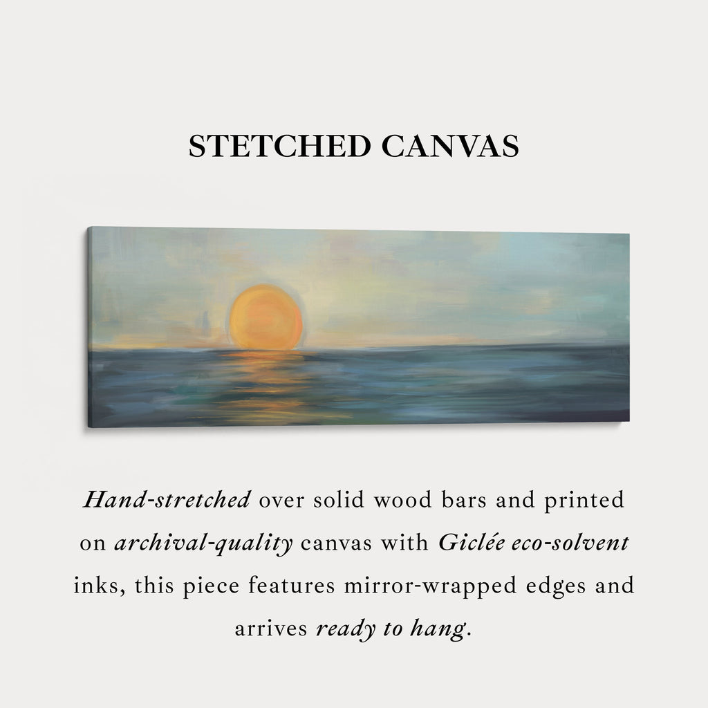 Modern Abstract Narrow Wide Horizontal Wall Decor Large Framed Canvas
