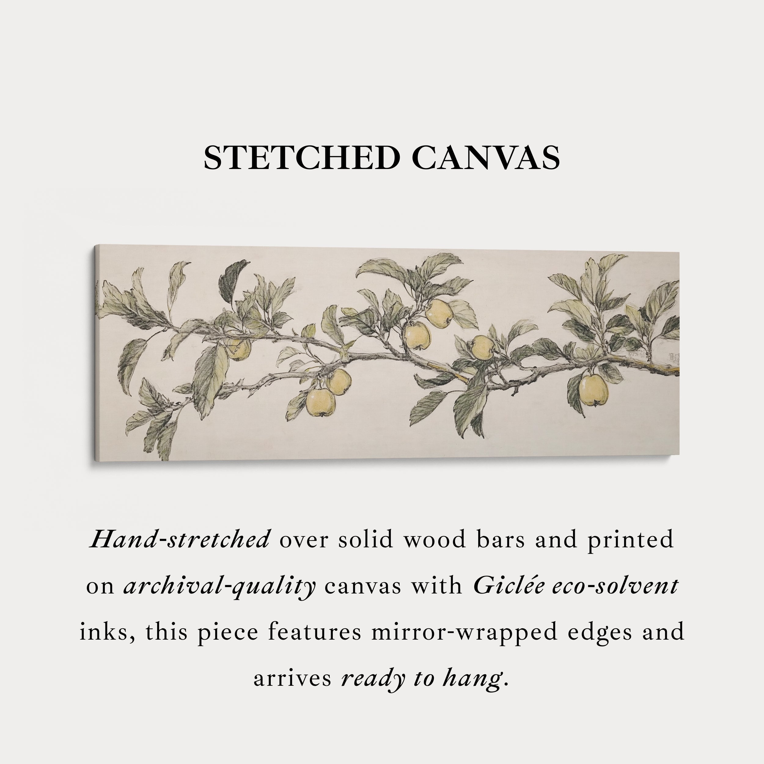 Apple Tree Above Bed Decor Framed Canvas Wall Decor