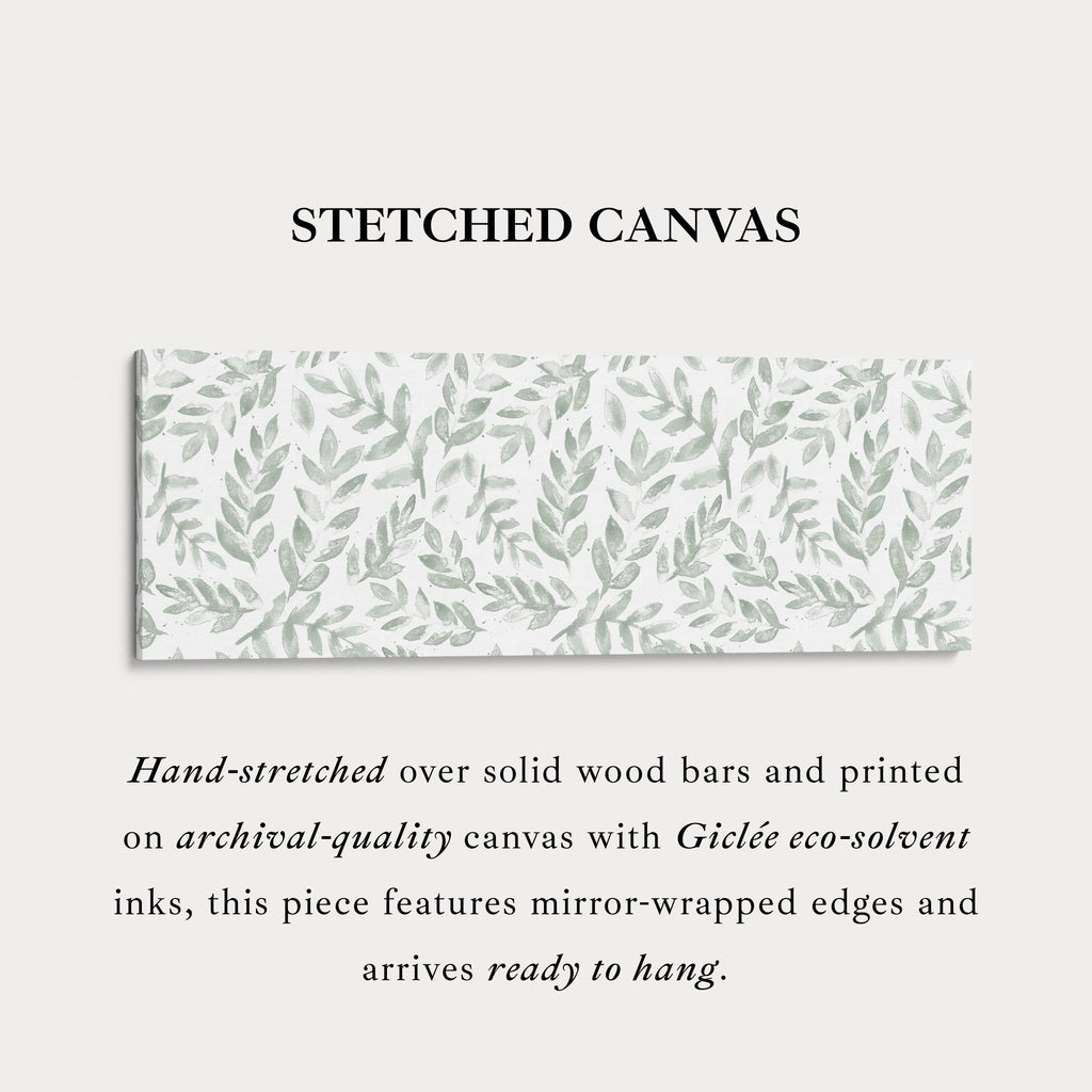 Sage Green Botanical Narrow Long Wall Decor