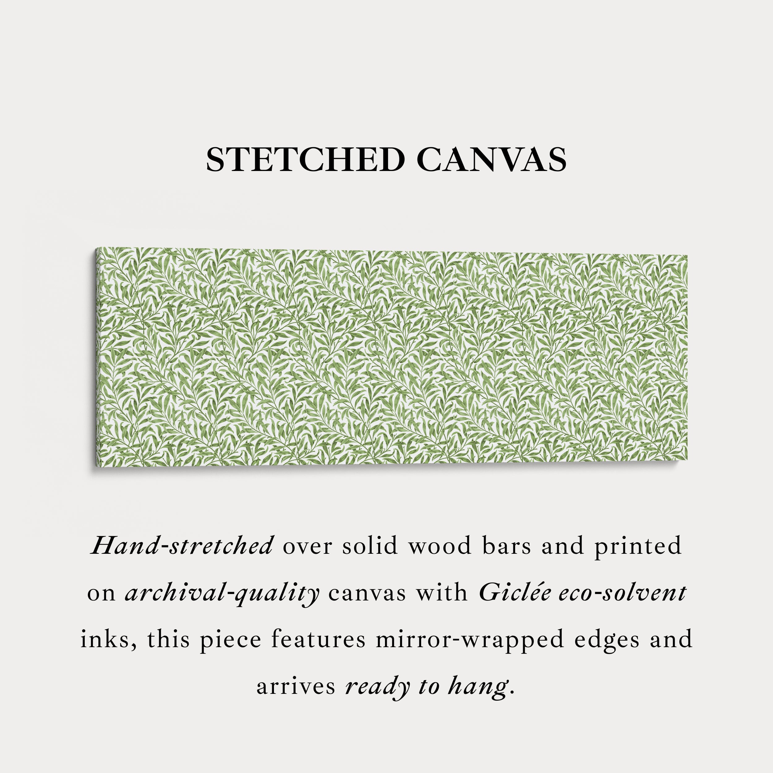 Botanical William Morris Willow Bough Narrow Long Wall Decor