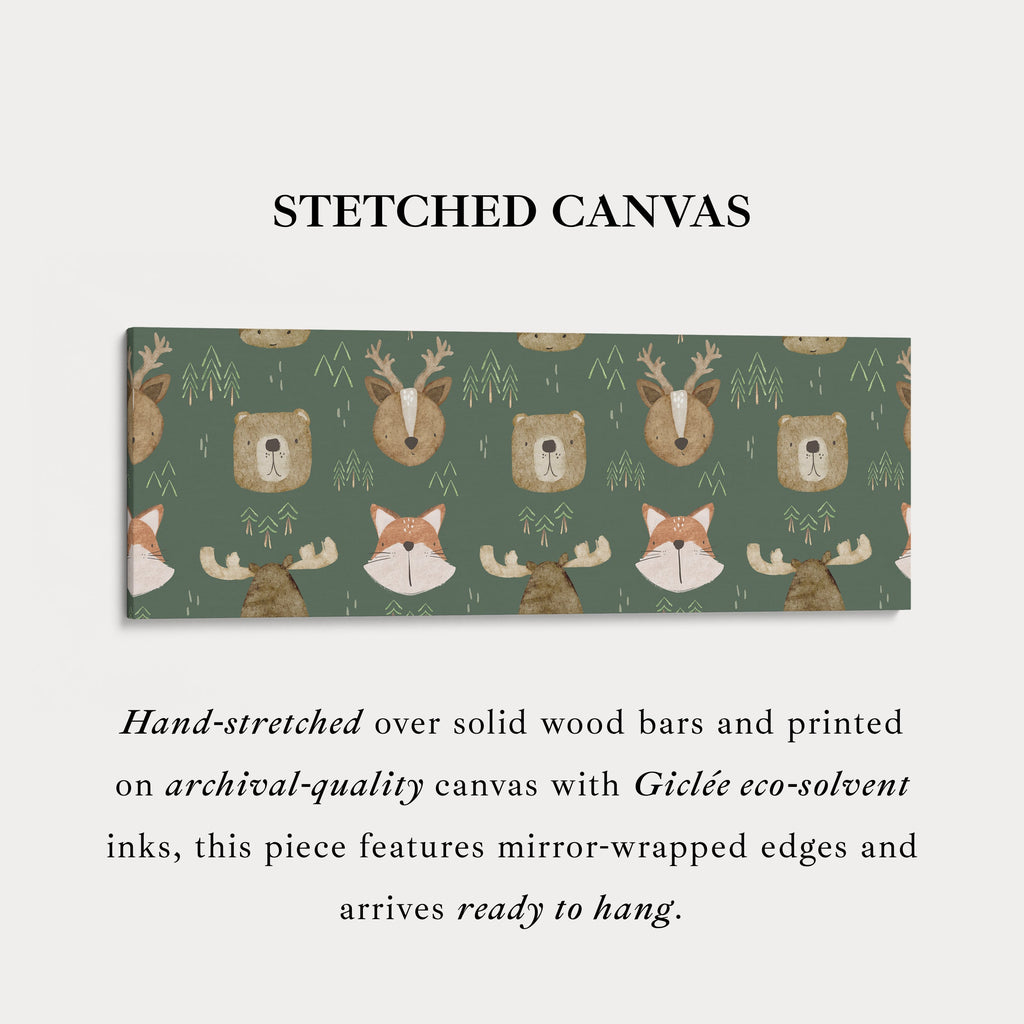 Woodland Animals Narrow Kids Wall Decor