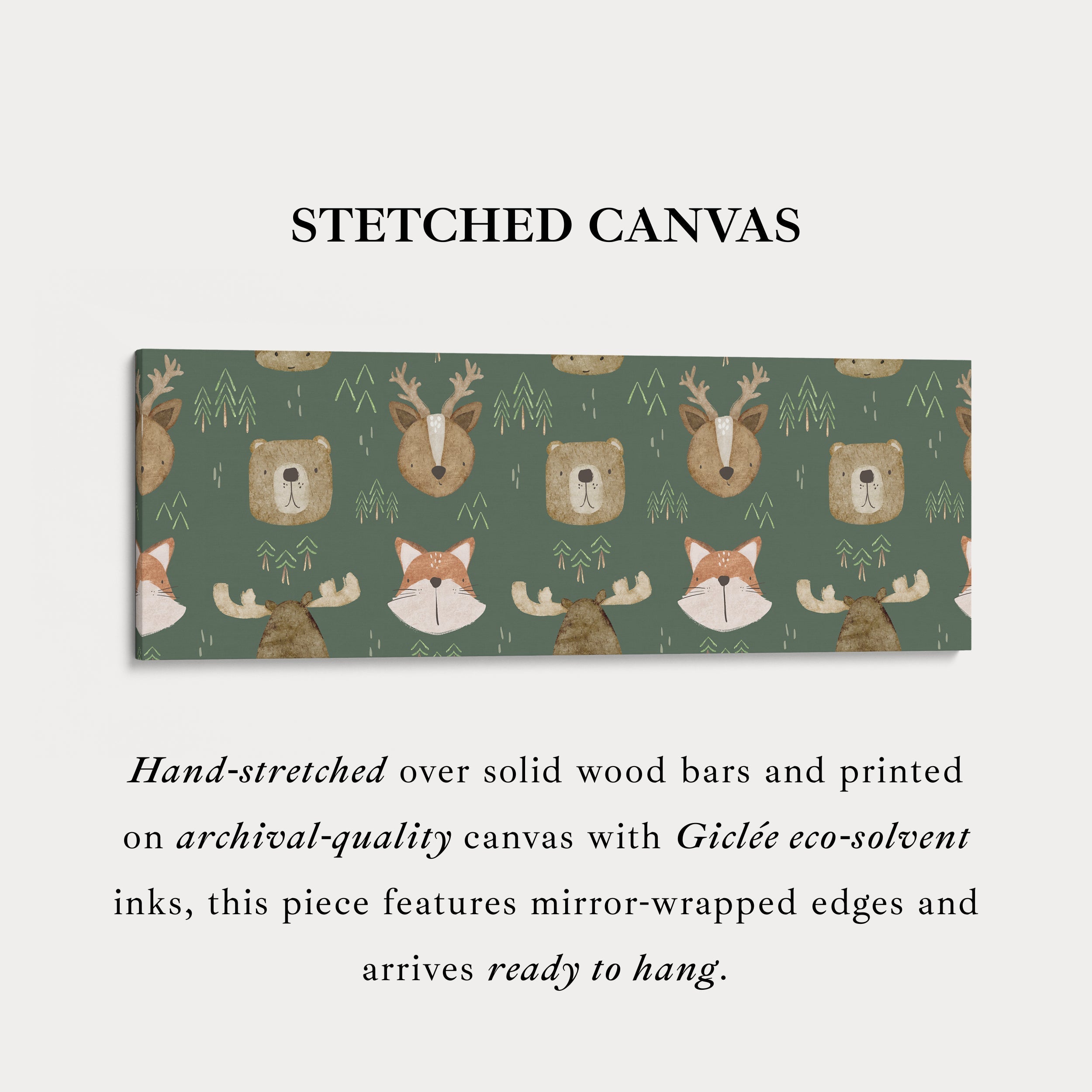 Woodland Animals Narrow Kids Wall Decor