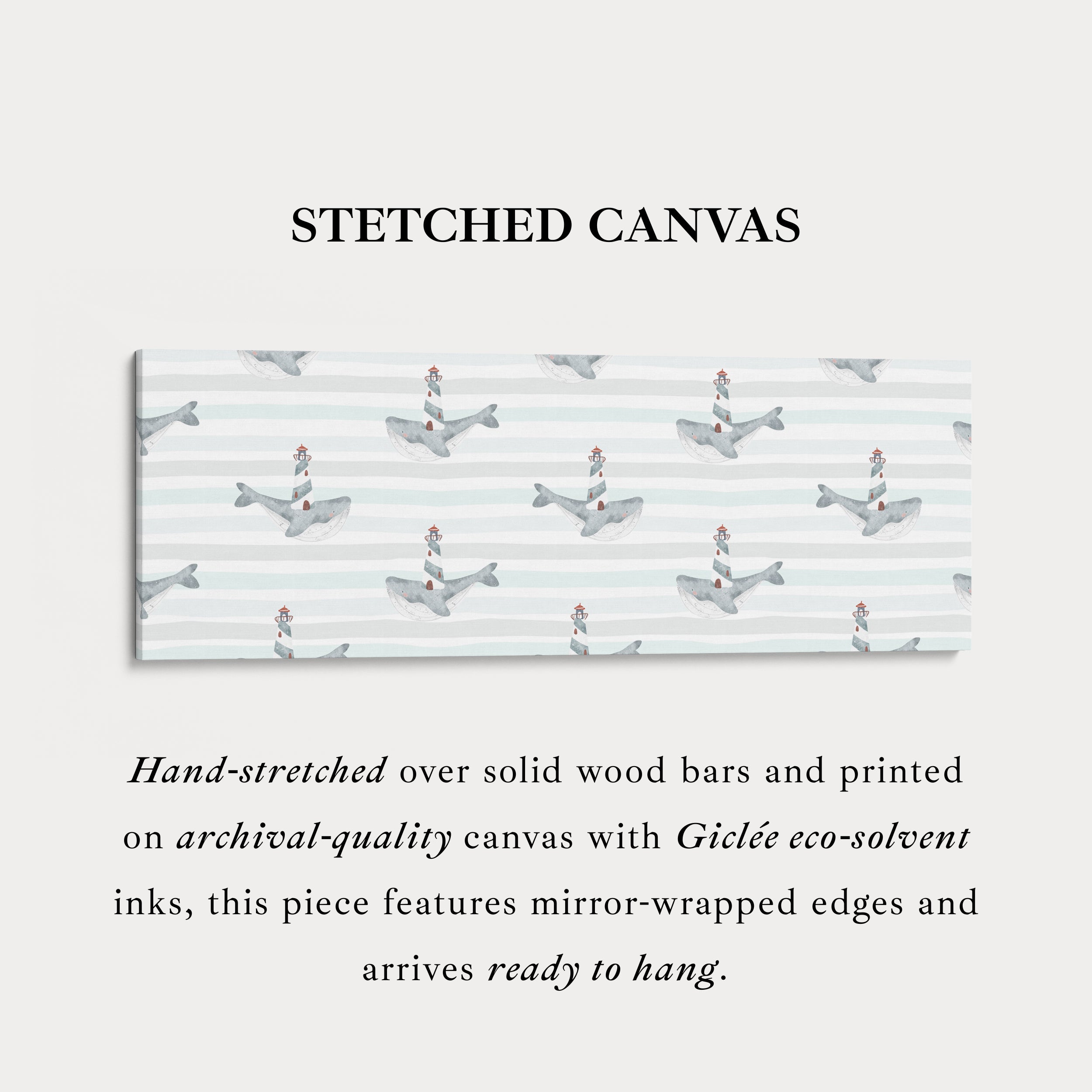 Horizontal Nursery Kids Room Wall Art
