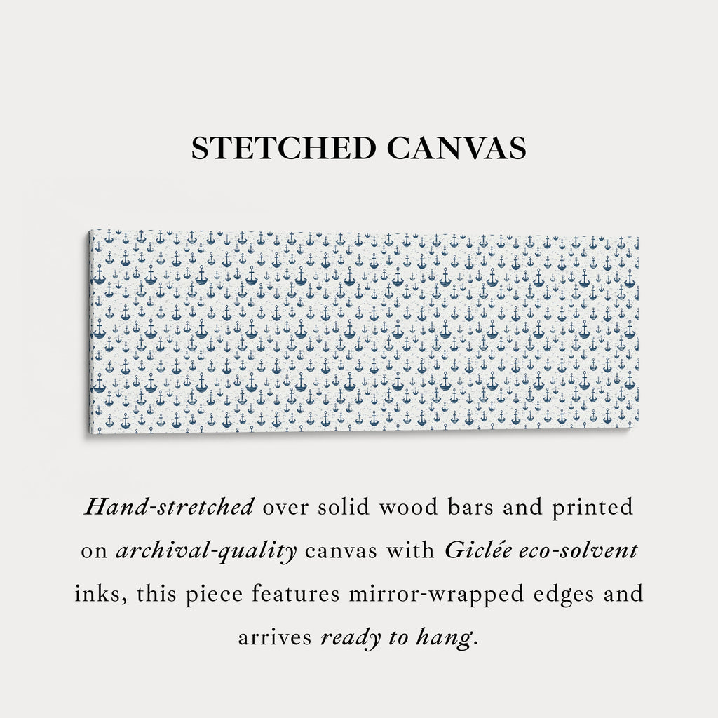 Nautical Anchor Slim Horizontal Wall Art
