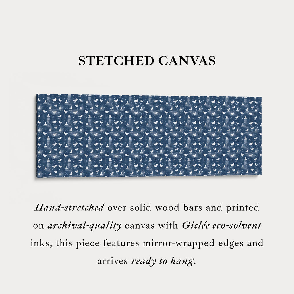 Gulls & Lighthouses Long Narrow Panoramic Wall Art