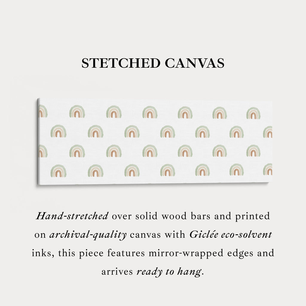 Boho Rainbows Long Narrow Nursery Kids Wall Decor