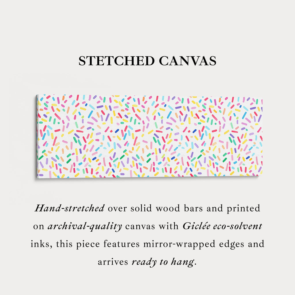 Colorful Sprinkles Kids Long Horizontal Wall Art