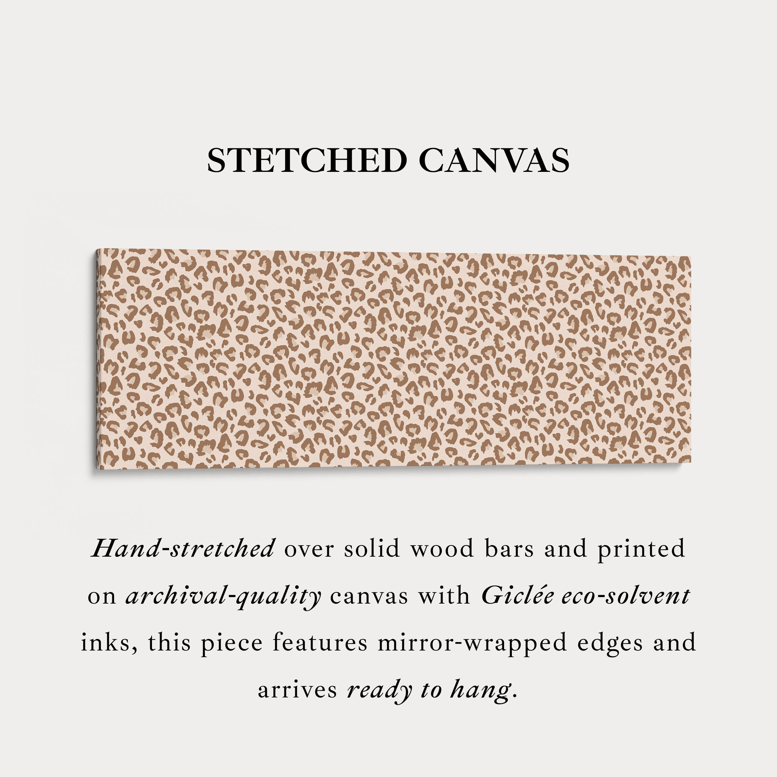 Leopard Print Long Horizontal Wall Decor