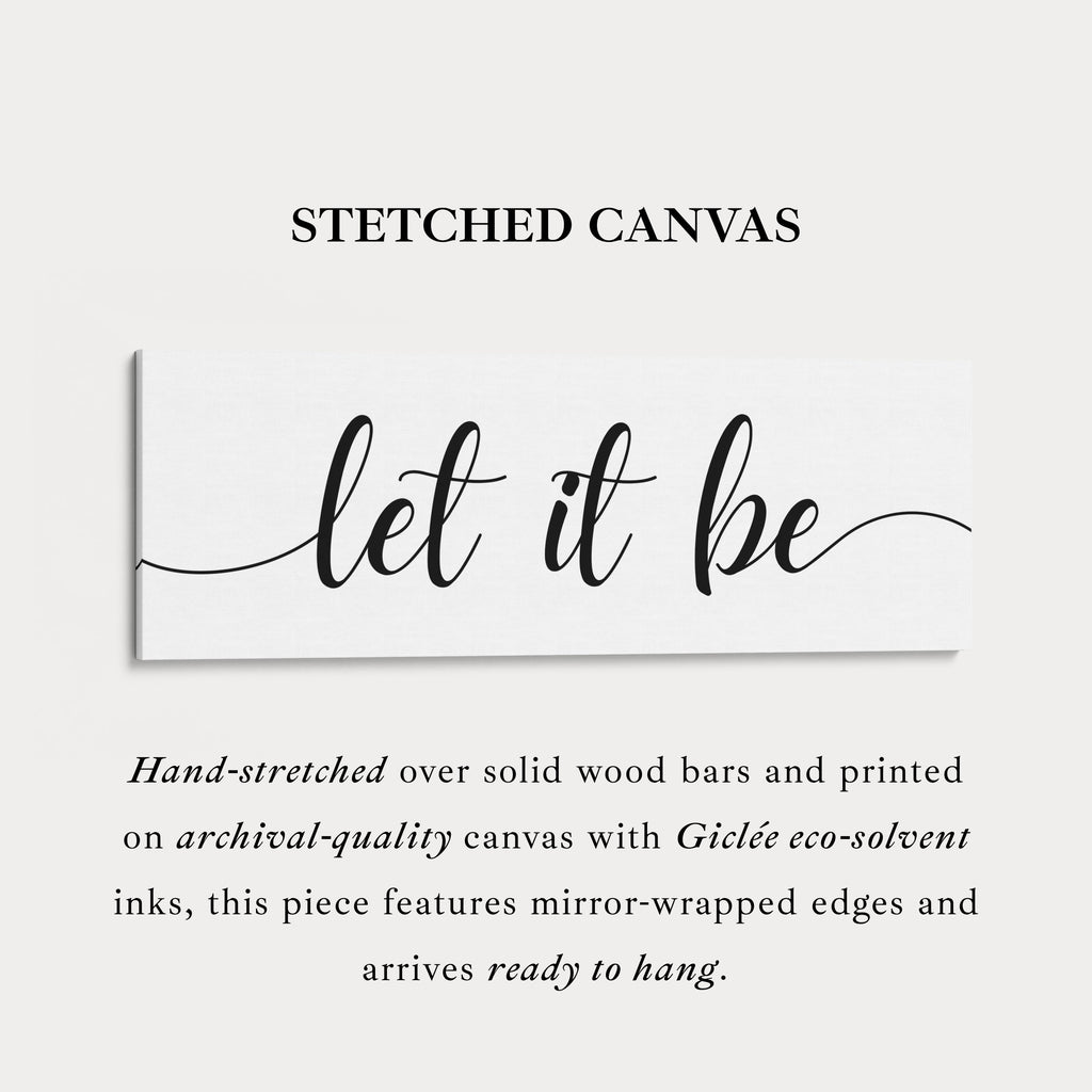 Guest Room Above Bed Wall Decor 'Let It Be'