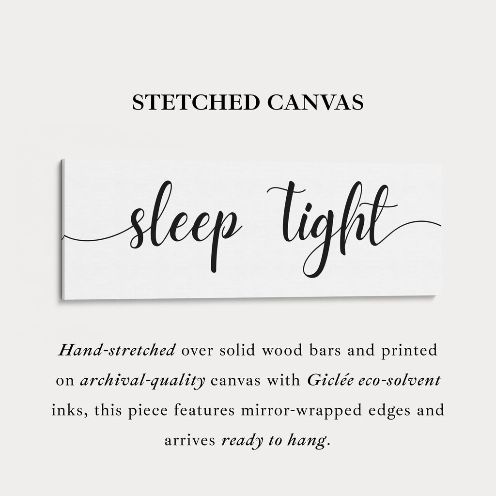 Above Bed Wall Art Long Panoramic  'Sleep Tight'