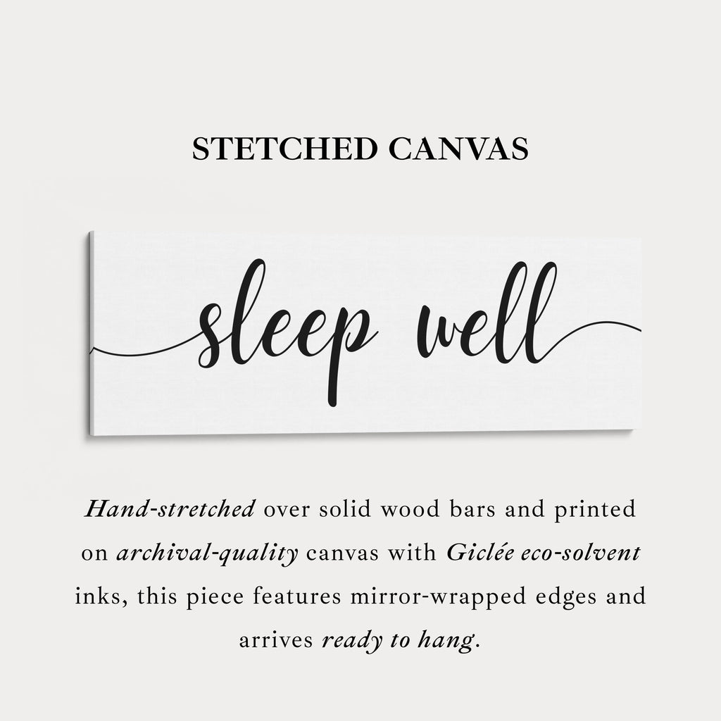 Master Bedroom Above Bed Wall Art - Sleep Well