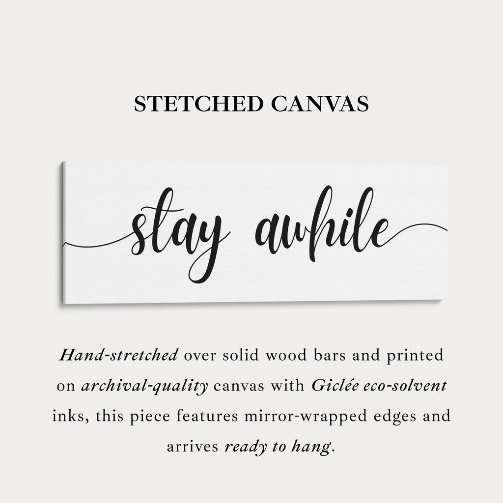 Master Bedroom Above Bed Wall Art - Stay Awhile