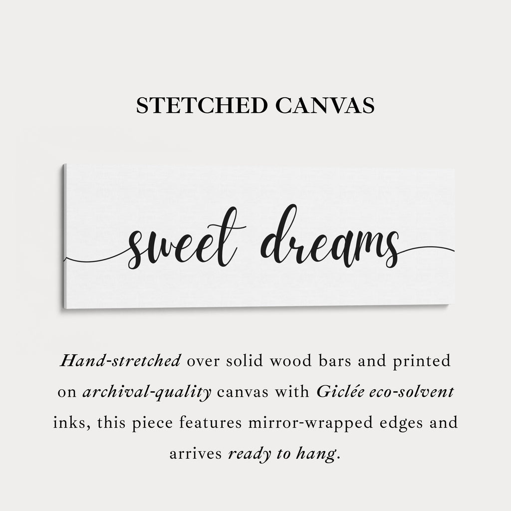 Guest Bedroom Above Bed Wall Art - Sweet Dreams