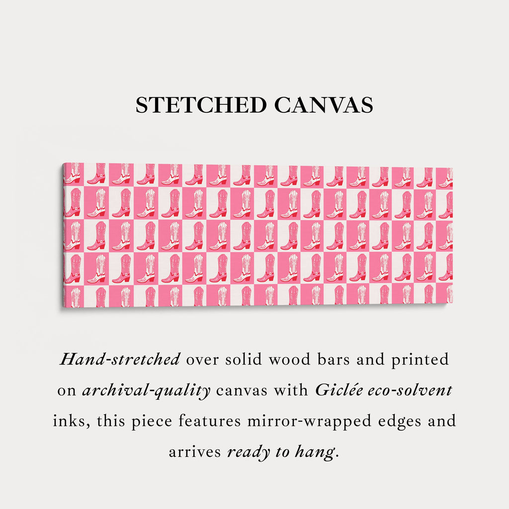 Cowgirl Boots Long Narrow Wall Art