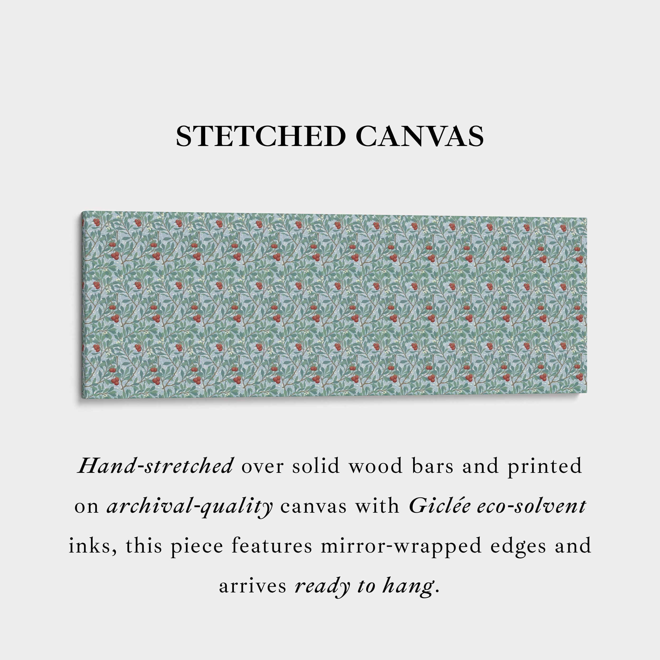 Panoramic Wall Art William Morris Arbutus Botanical