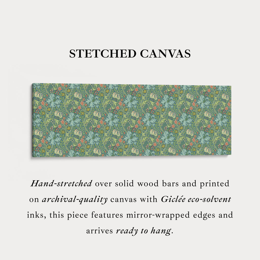 Horizontal Long Wall Decor William Morris Golden Lily