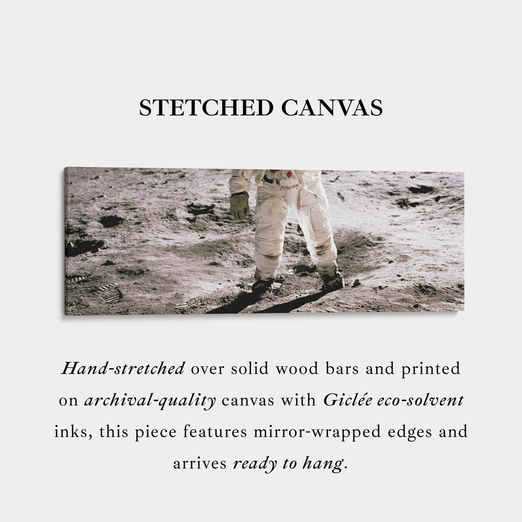 Astronaut Moon Walk Long Horizontal Wall Art