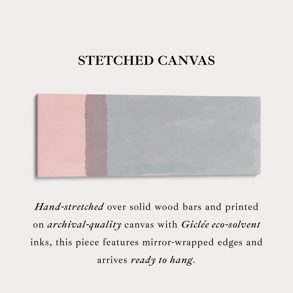Wide Wall Art Soft Grey And Mauve Neutral For Bedroom Or Living Room