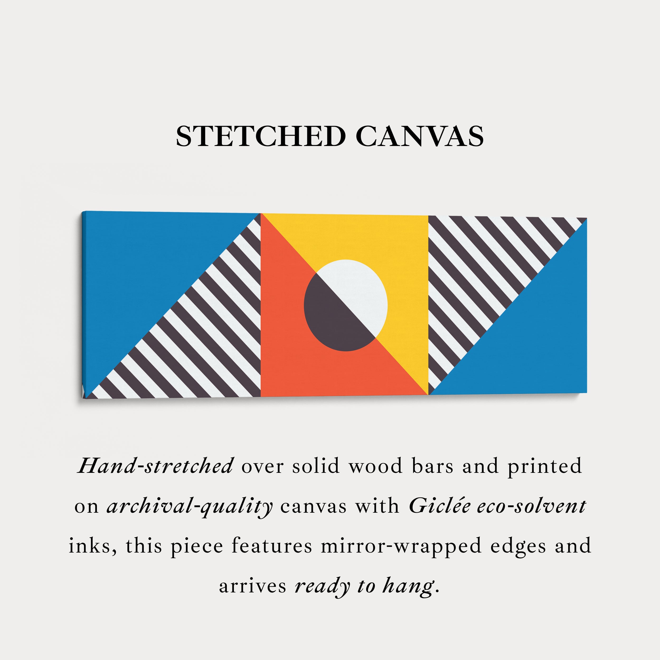 Wide Canvas Pattern Green Blue Modern Repeating Geometric Design