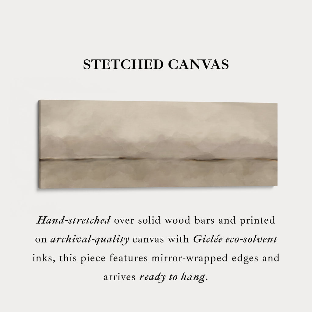 Panoramic Wall Art Neutral Landscape Inspired For Living Room