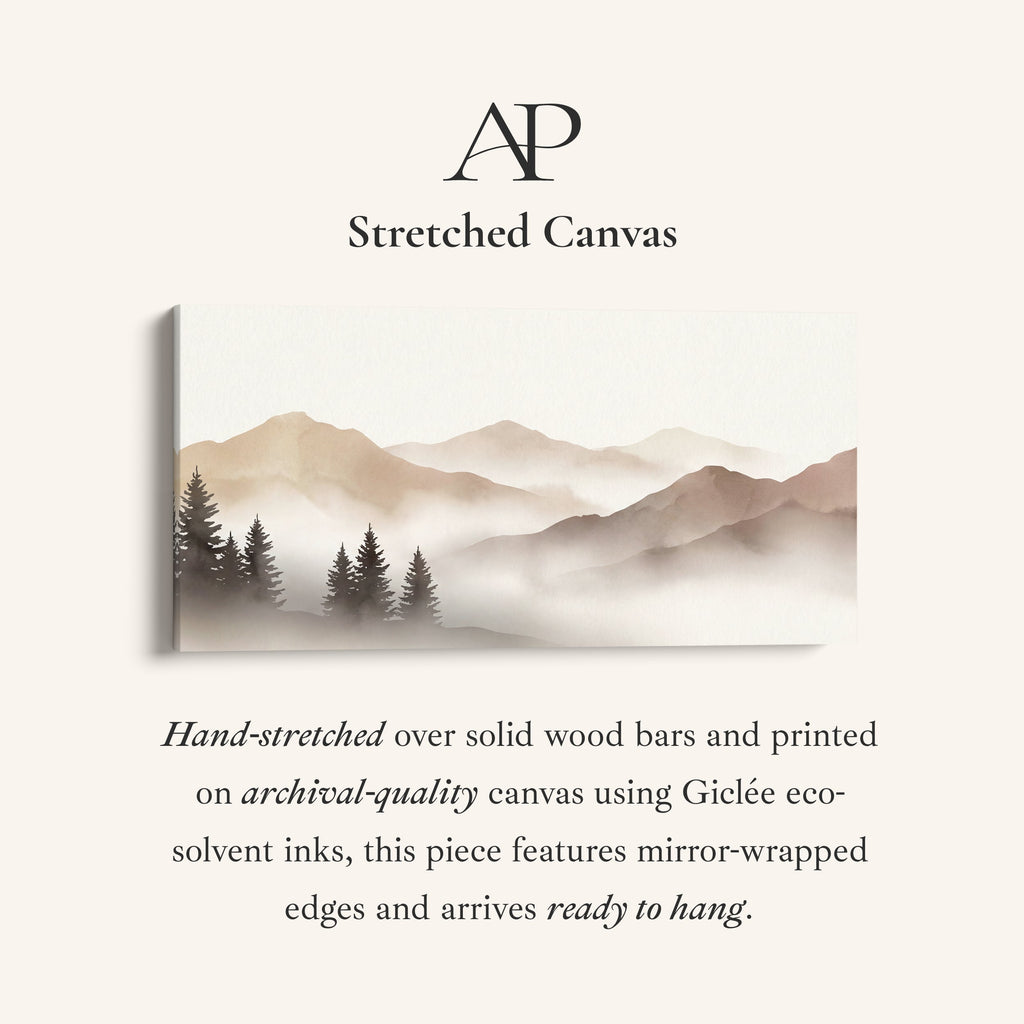 Misty Mountain Layers Large Wall Art Oversized Wall Decor For Office