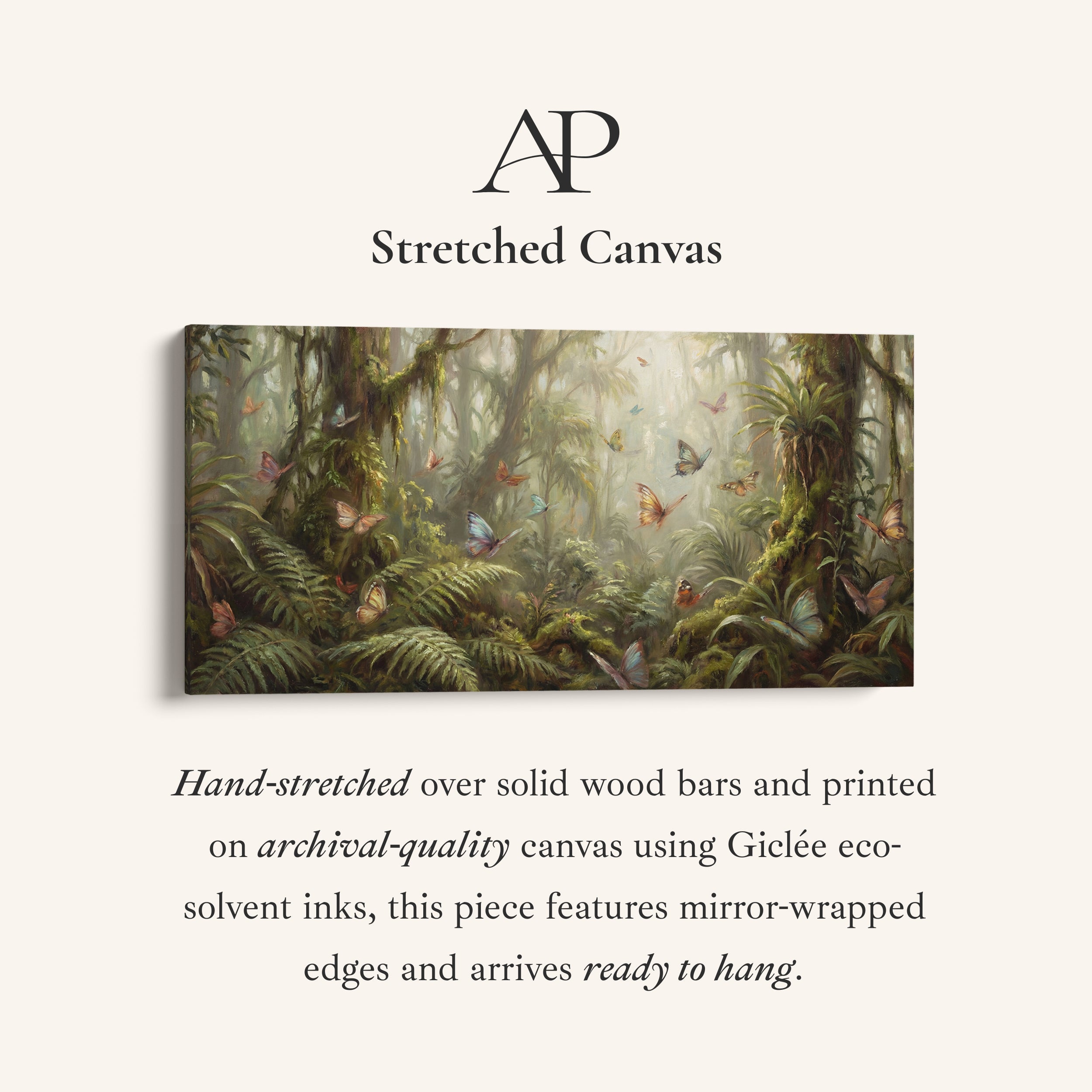 Enchanted Forest horizontal wall art Butterflies Statement Wall Decor Bedroom