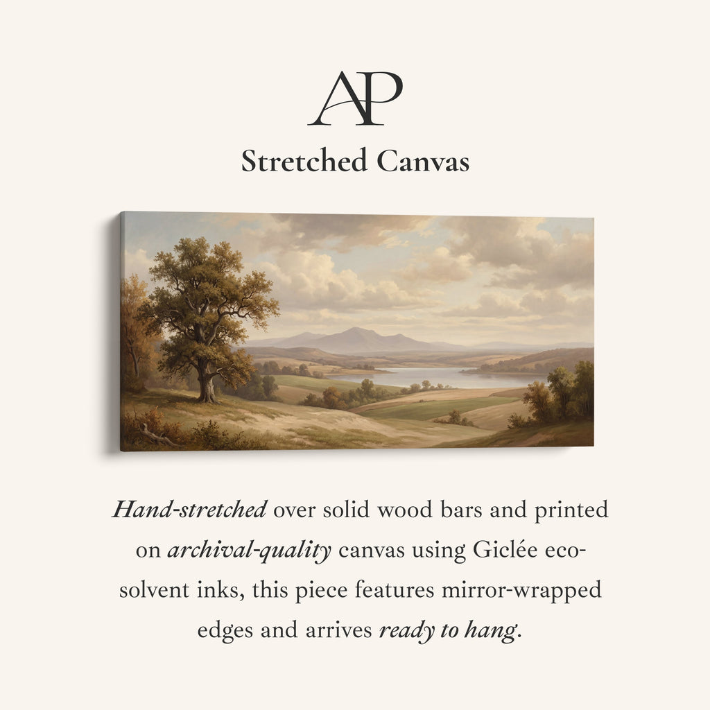 Lake Vista Long Wall Art Statement Wall Decor For Hallway