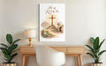 He Is Risen Wall Art – Christian Easter Decor | Resurrection Canvas Print