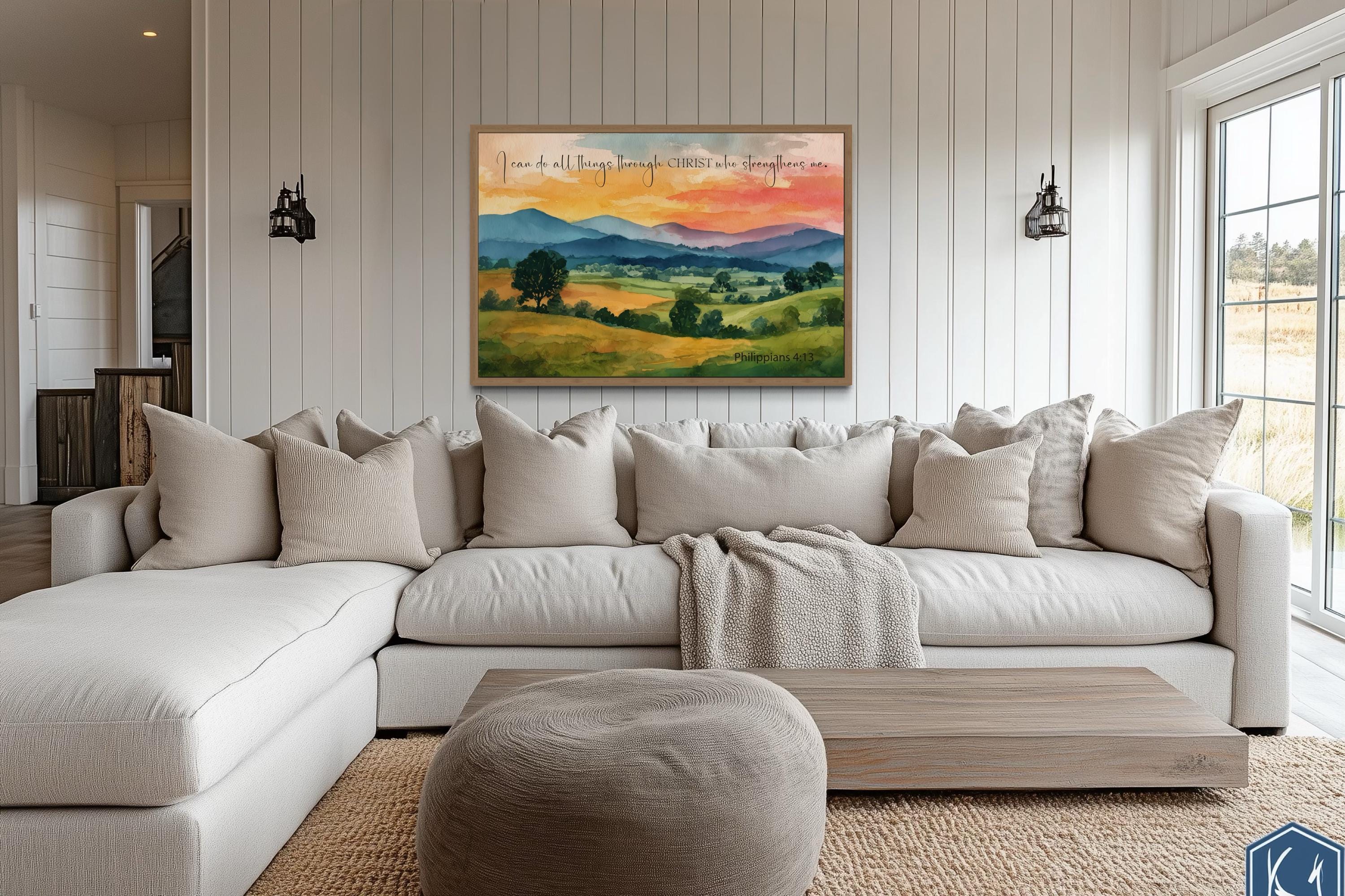 I Can Do All Things Through Christ Philippians 4:13  Scripture Wall Art