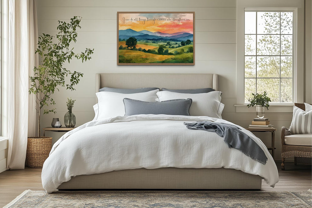 I Can Do All Things Through Christ Philippians 4:13  Scripture Wall Art