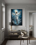 Jesus Ascension Into Heaven Christian Framed Canvas Wall Art